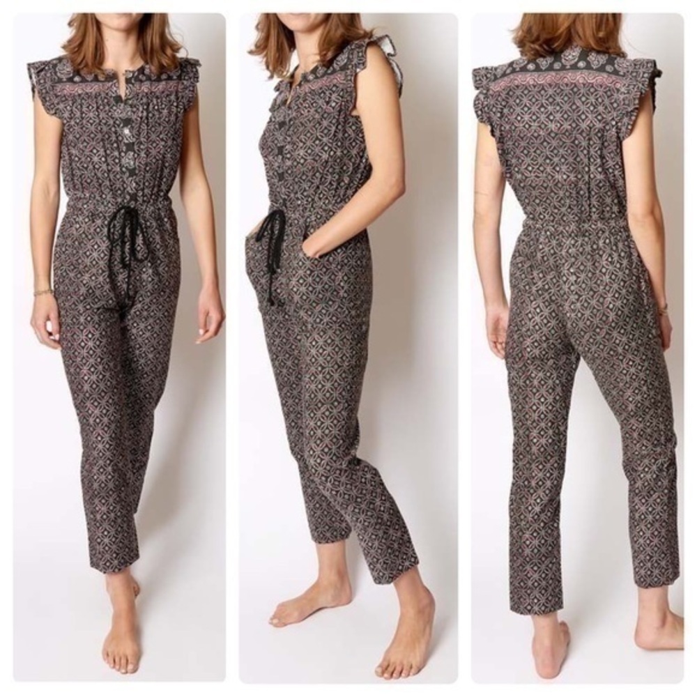 Xirena Liam printed drawstring jumpsuit E24